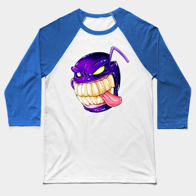 crazy smile cocktail Baseball T-Shirt by AndreyG